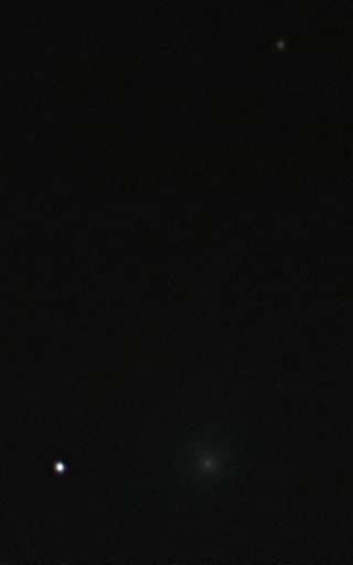 SX50 HS로 촬영한 C/2013 R1 러브조이 혜성 - 좁게 보기