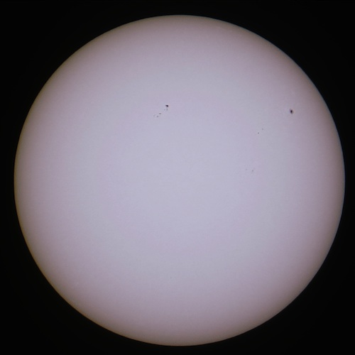 Photo of the Sun with Canon SX50 HS