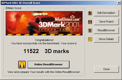 3DMark score