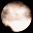 Animation of the transit of Venus on June 5, 2012